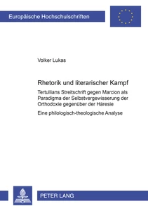Title: Rhetorik und literarischer ‘Kampf’