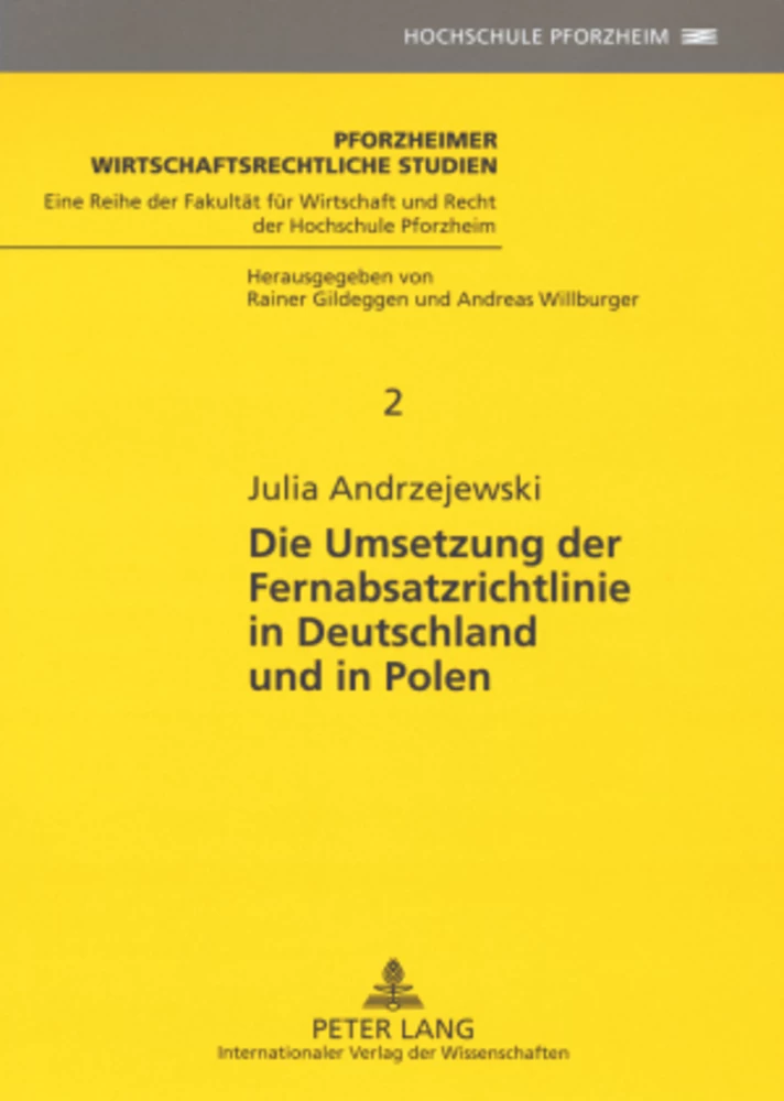 Titel: Die Umsetzung der Fernabsatzrichtlinie in Deutschland und in Polen