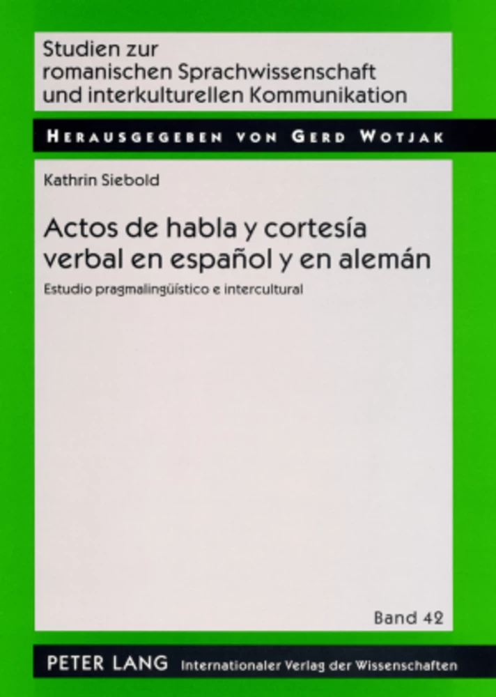 Title: Actos de habla y cortesía verbal en español y en alemán