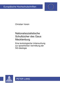 Titel: Nationalsozialistische Schulbücher des Gaues Mecklenburg