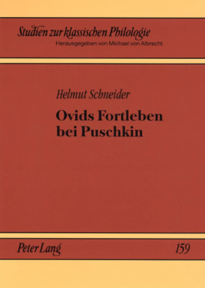 Titel: Ovids Fortleben bei Puschkin