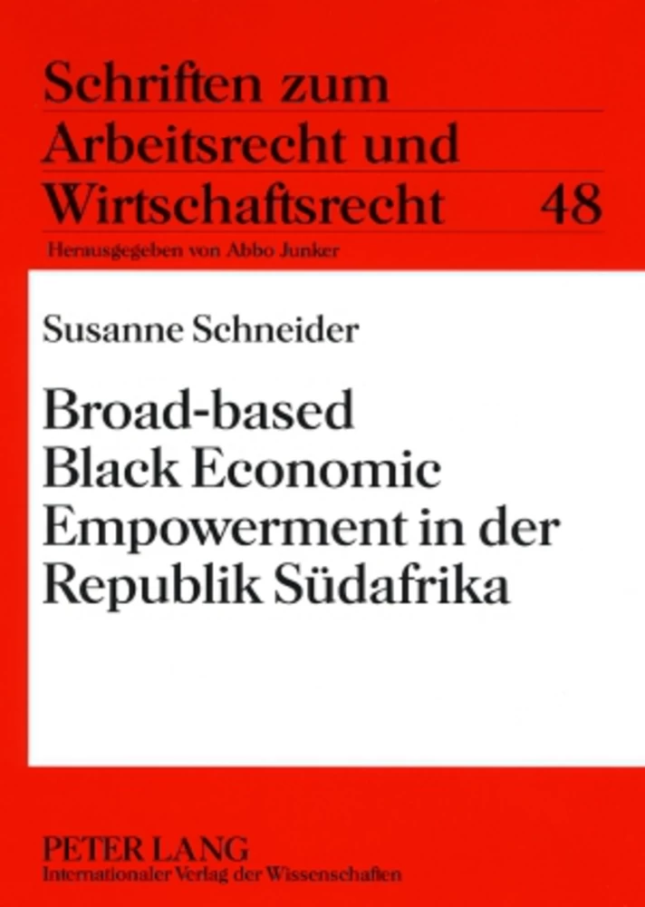 Titel: Broad-based Black Economic Empowerment in der Republik Südafrika