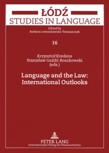 Title: Language and the Law: International Outlooks