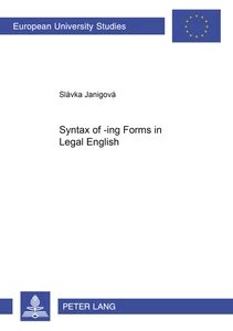 Title: Syntax of -ing Forms in Legal English