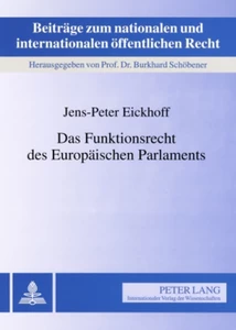 Title: Das Funktionsrecht des Europäischen Parlaments