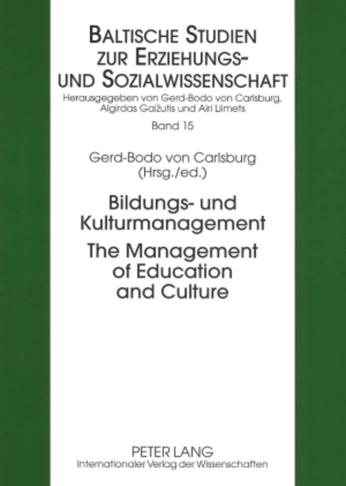 Titel: Bildungs- und Kulturmanagement- The Management of Education and Culture