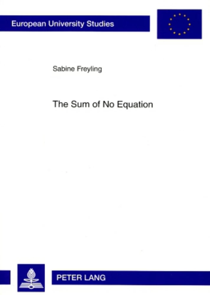 Title: The Sum of No Equation