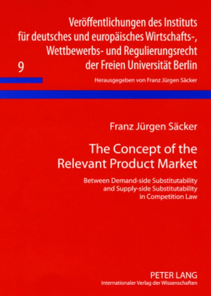 Title: The Concept of the Relevant Product Market