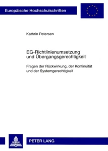 Title: EG-Richtlinienumsetzung und Übergangsgerechtigkeit