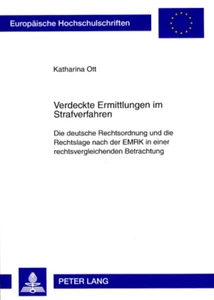 Title: Verdeckte Ermittlungen im Strafverfahren