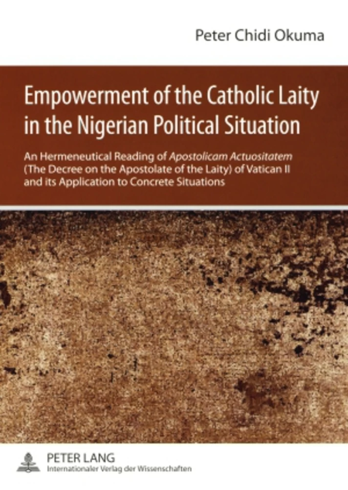 Title: Empowerment of the Catholic Laity in the Nigerian Political Situation