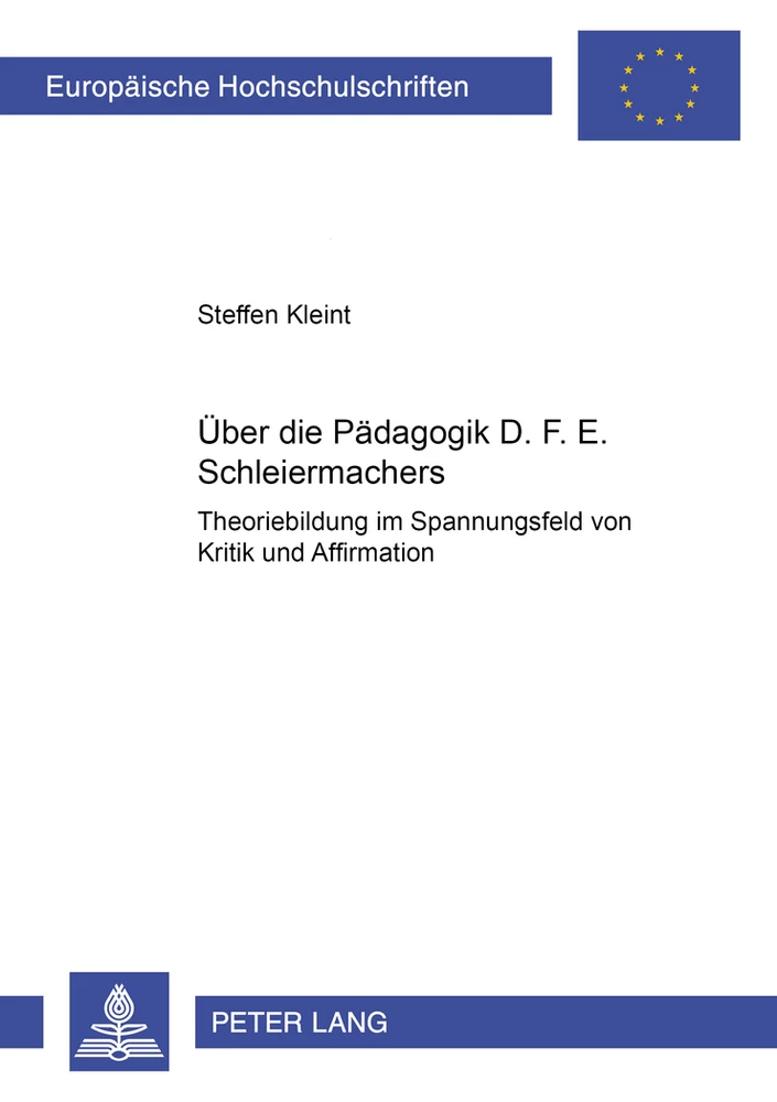Titel: Über die Pädagogik D. F. E. Schleiermachers
