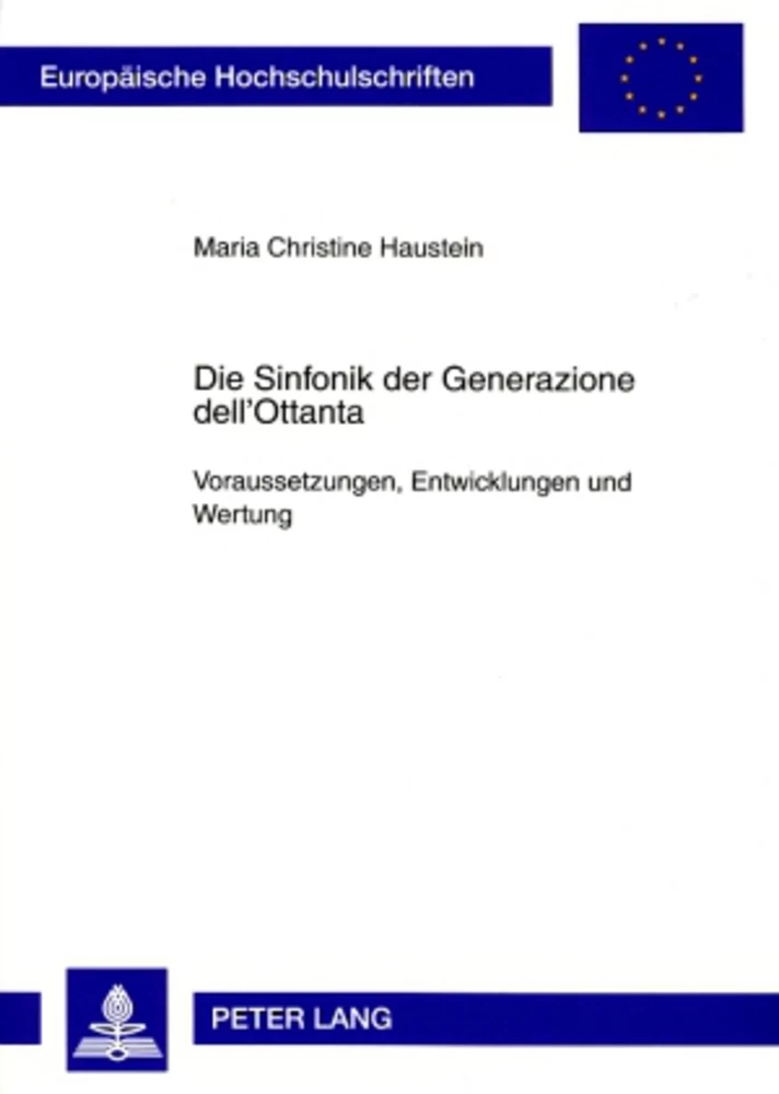 Titel: Die Sinfonik der Generazione dell’Ottanta