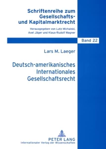 Title: Deutsch-amerikanisches Internationales Gesellschaftsrecht