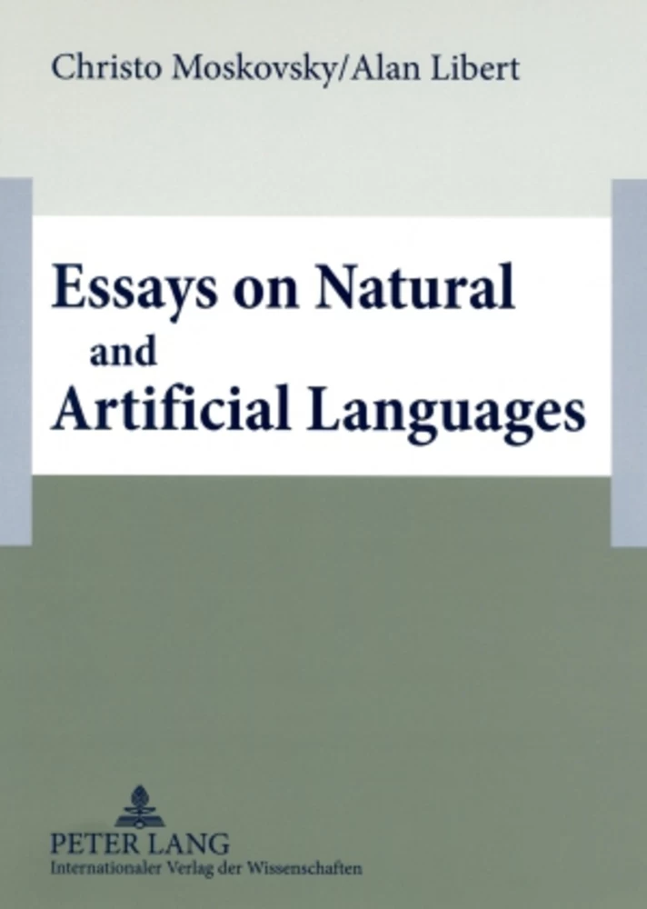 Title: Essays on Natural and Artificial Languages