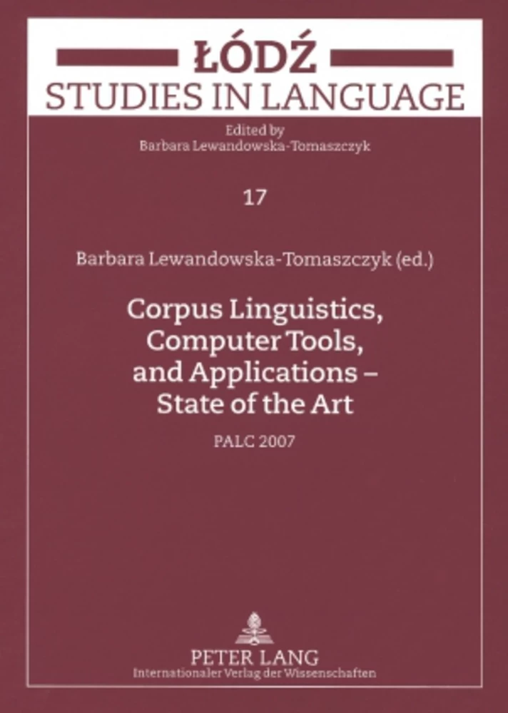 Title: Corpus Linguistics, Computer Tools, and Applications – State of the Art