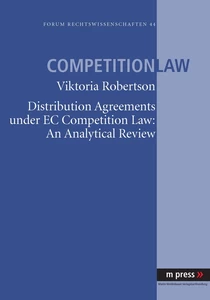 Title: Distribution Agreements under EC Comptetition Law: An Analytical Review
