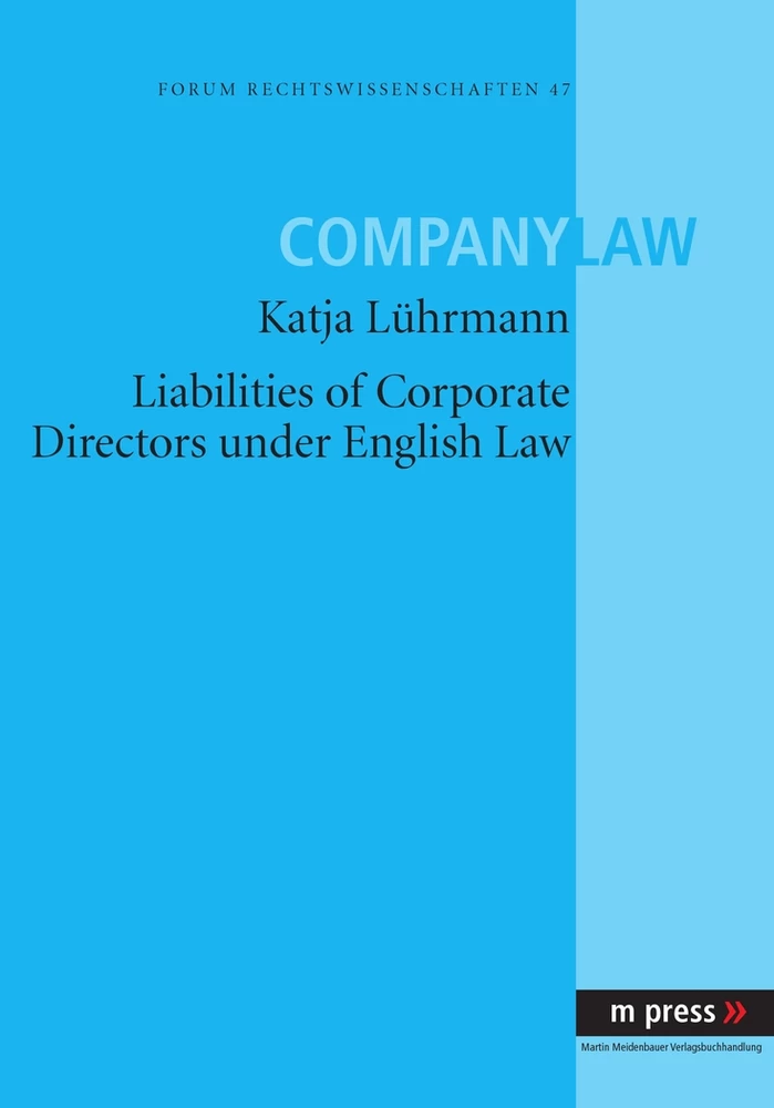 Title: Liabilities of Corporate Directors under English Law