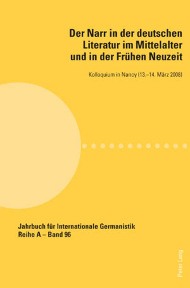 Titel: Der Narr in der deutschen Literatur im Mittelalter und in der Frühen Neuzeit