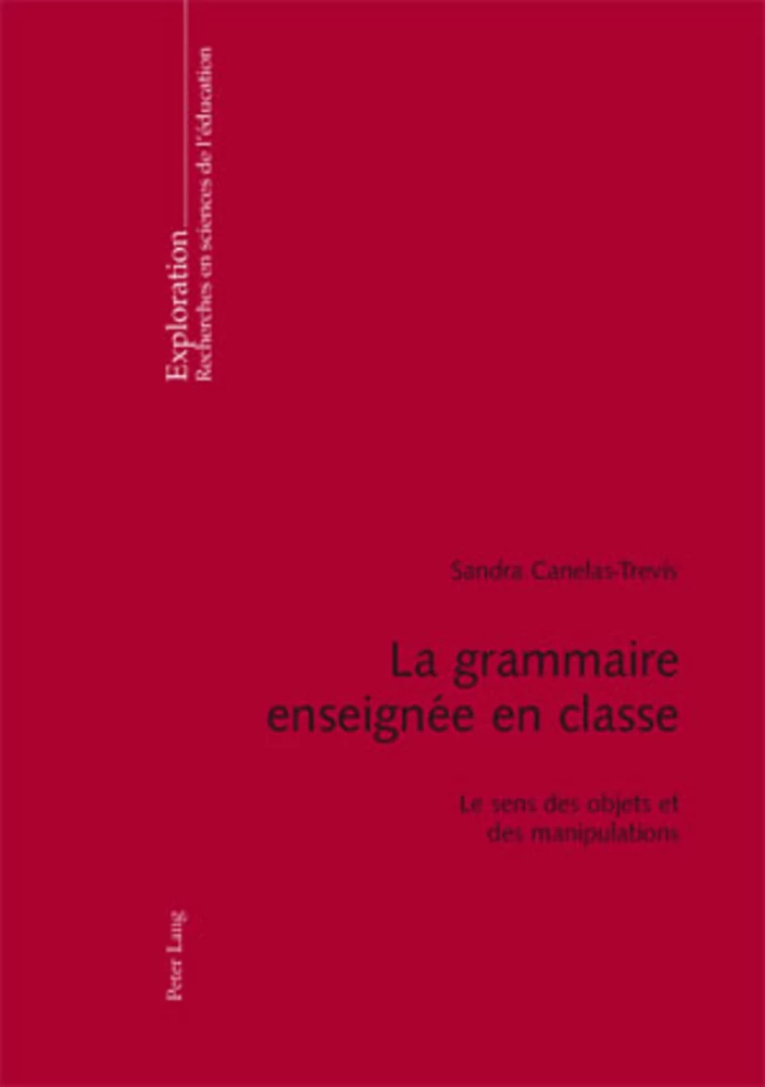 Titre: La grammaire enseignée en classe