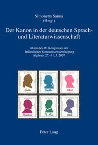 Title: Der Kanon in der deutschen Sprach- und Literaturwissenschaft