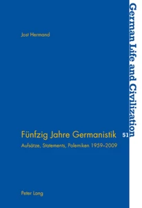 Title: Fünfzig Jahre Germanistik