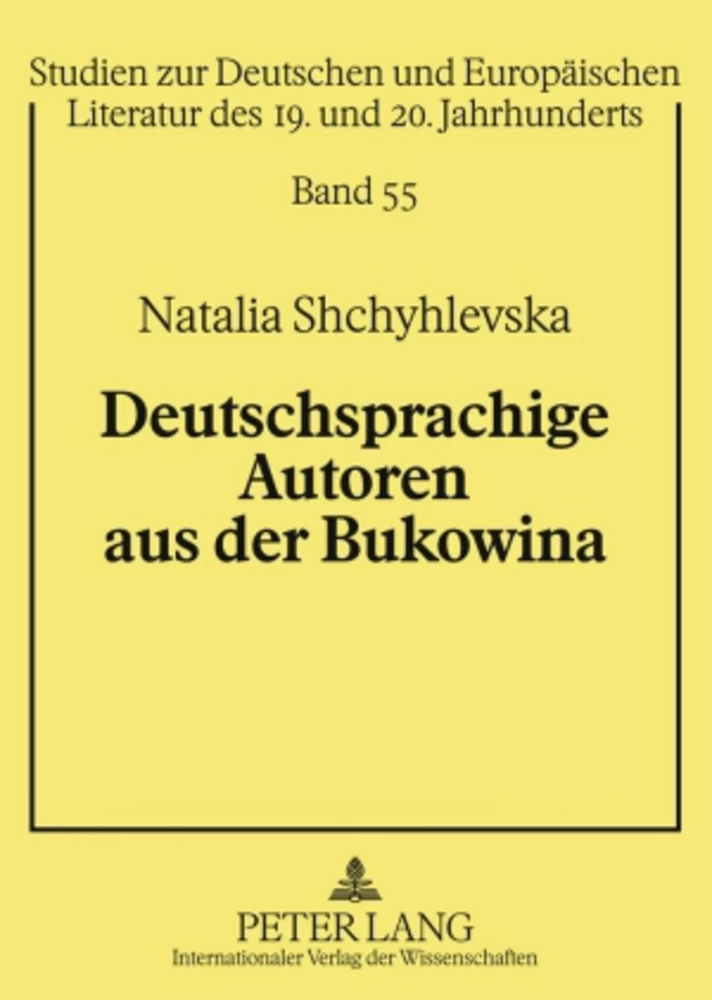 Titel: Deutschsprachige Autoren aus der Bukowina
