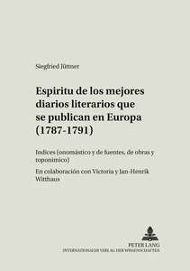 Title: Espíritu de los mejores diarios literarios que se publican en Europa (1787-1791)