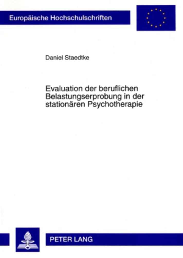 Titel: Evaluation der beruflichen Belastungserprobung in der stationären Psychotherapie