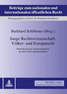 Title: Junge Rechtswissenschaft: Völker- und Europarecht