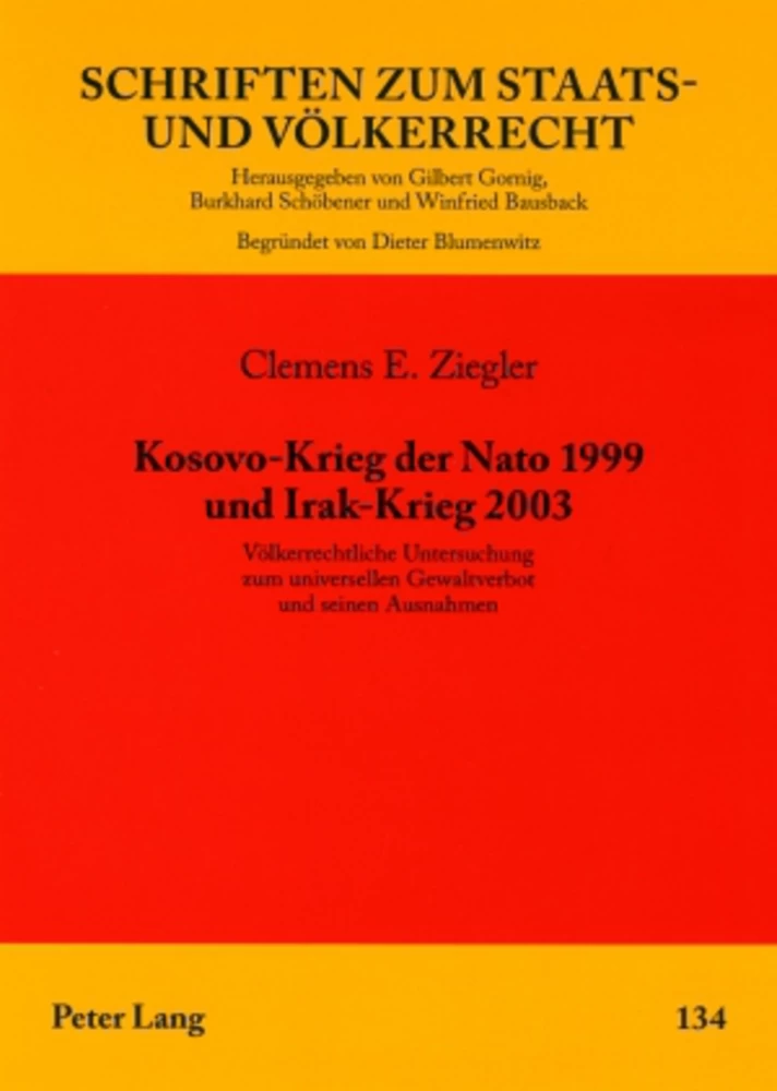 Titel: Kosovo-Krieg der Nato 1999 und Irak-Krieg 2003