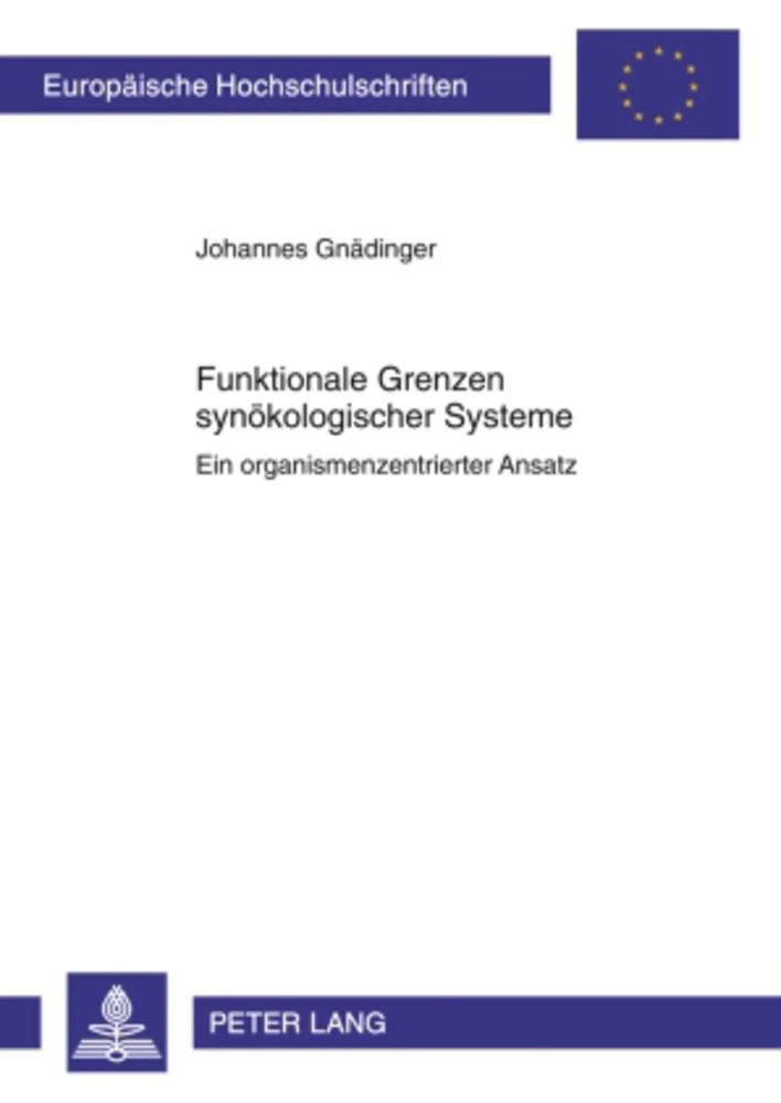 Titel: Funktionale Grenzen synökologischer Systeme