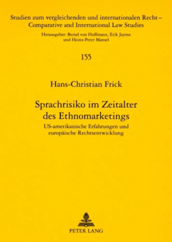 Title: Sprachrisiko im Zeitalter des Ethnomarketings