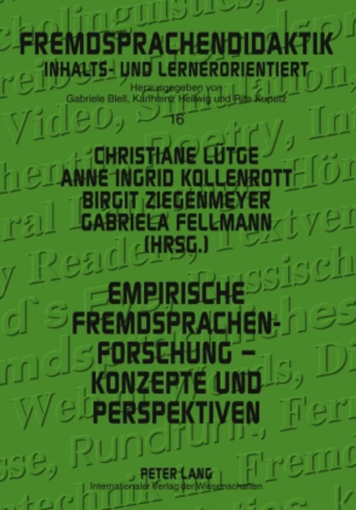 Title: Empirische Fremdsprachenforschung – Konzepte und Perspektiven