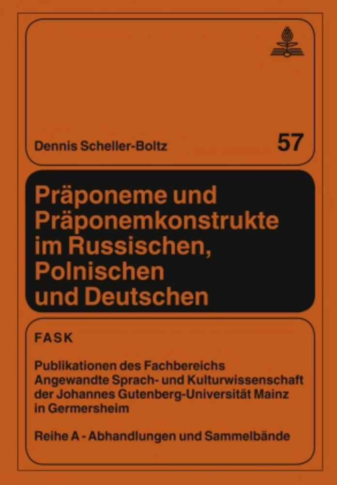 Titel: Präponeme und Präponemkonstrukte im Russischen, Polnischen und Deutschen