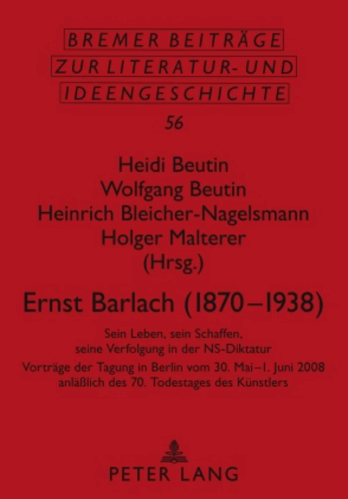 Titel: Ernst Barlach (1870-1938)
