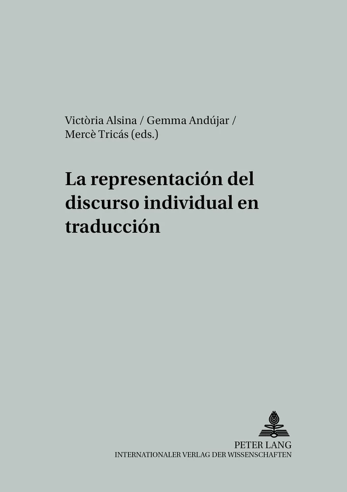 Title: La representación del discurso individual en traducción