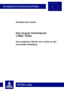 Title: Karl August Heinsheimer (1869-1929)
