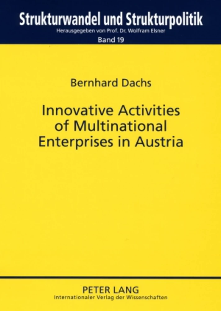 Title: Innovative Activities of Multinational Enterprises in Austria