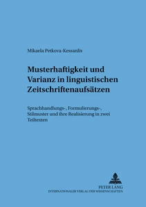 Title: Musterhaftigkeit und Varianz in linguistischen Zeitschriftenaufsätzen