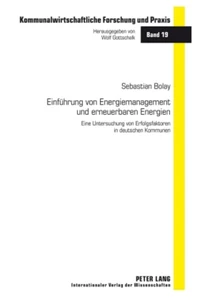 Titel: Einführung von Energiemanagement und erneuerbaren Energien