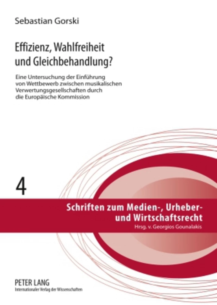 Title: Effizienz, Wahlfreiheit und Gleichbehandlung?