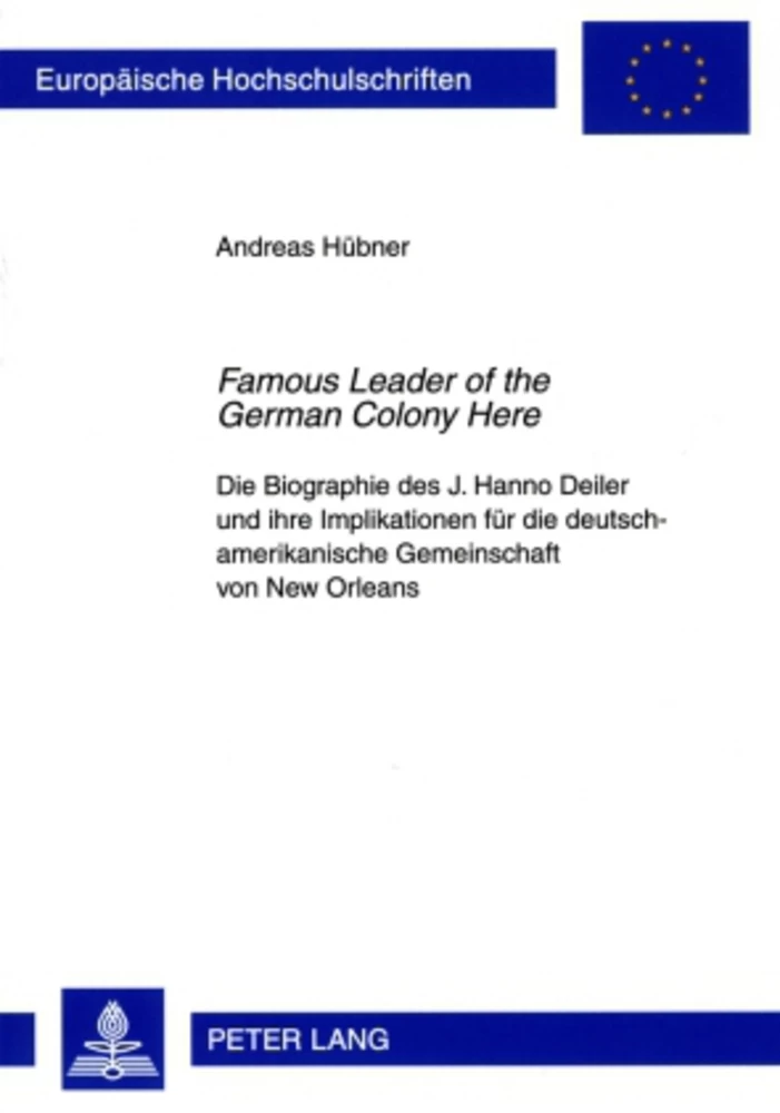 Titel: «Famous Leader of the German Colony Here»
