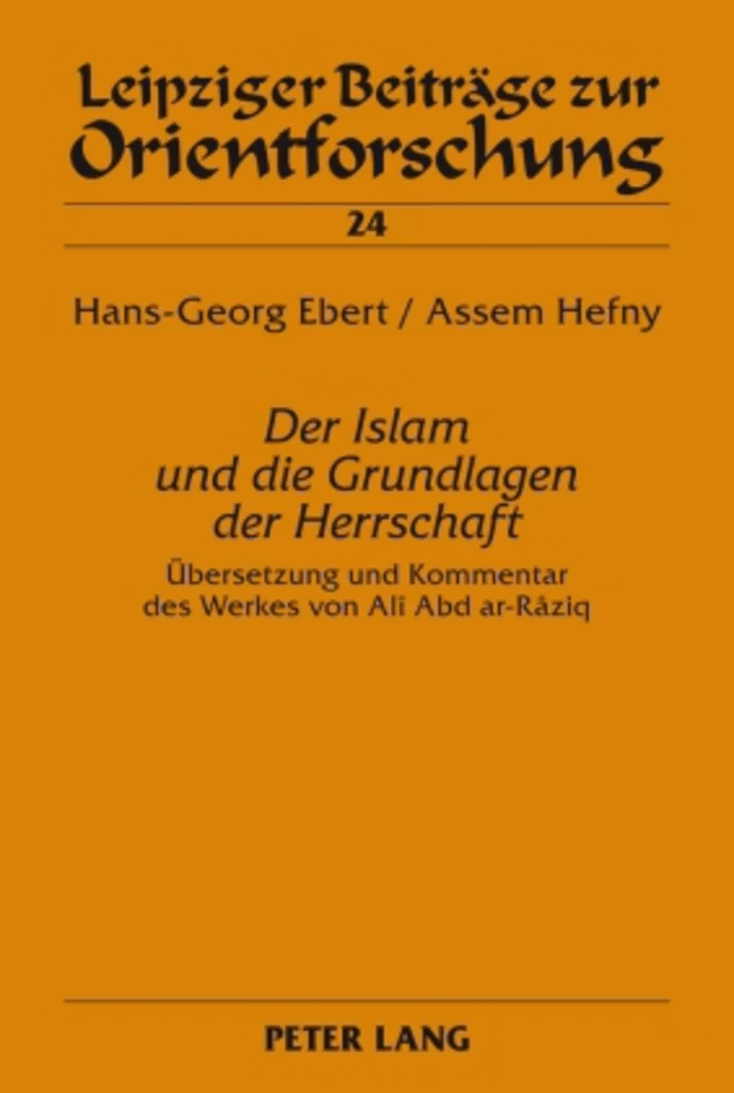 Titel: «Der Islam und die Grundlagen der Herrschaft»