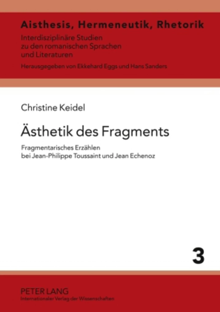 Titel: Ästhetik des Fragments