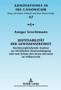 Titel: Justitiabilität der Gewissensfreiheit