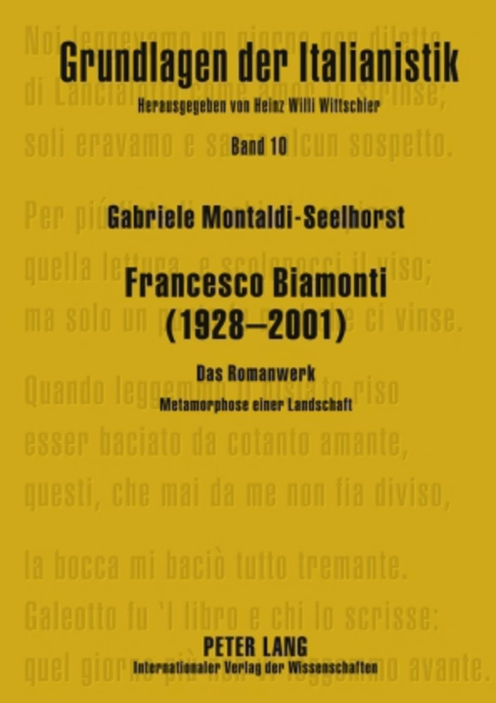Titel: Francesco Biamonti (1928-2001)