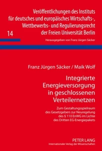 Titel: Integrierte Energieversorgung in geschlossenen Verteilernetzen
