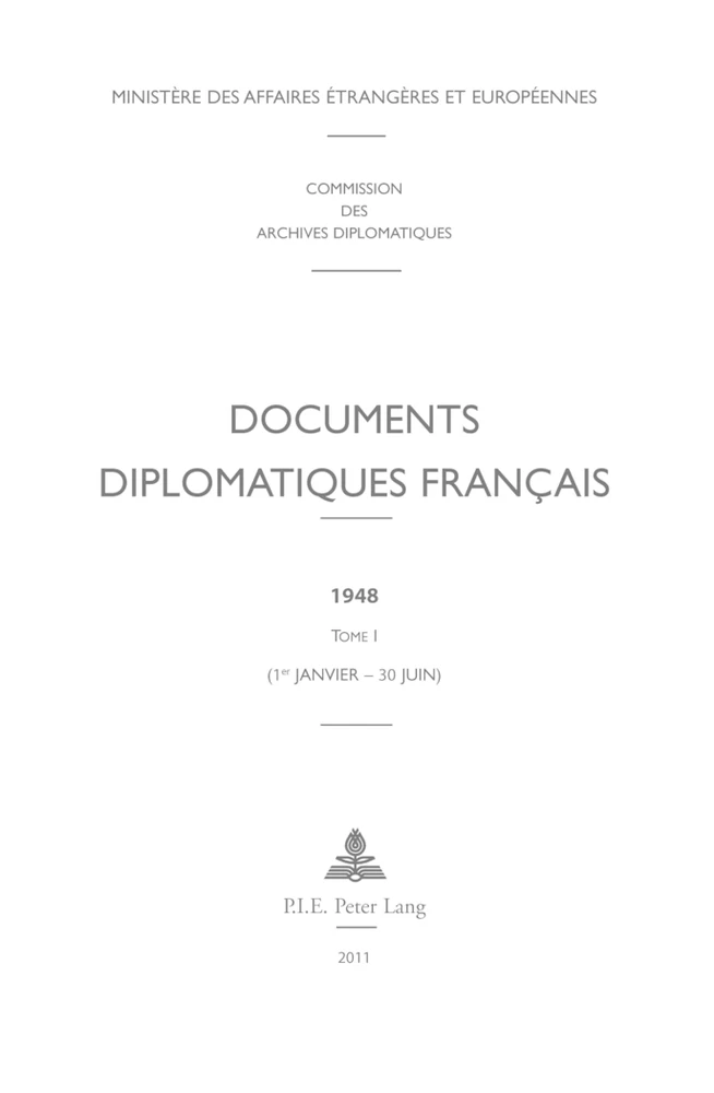 Titre: Documents diplomatiques français