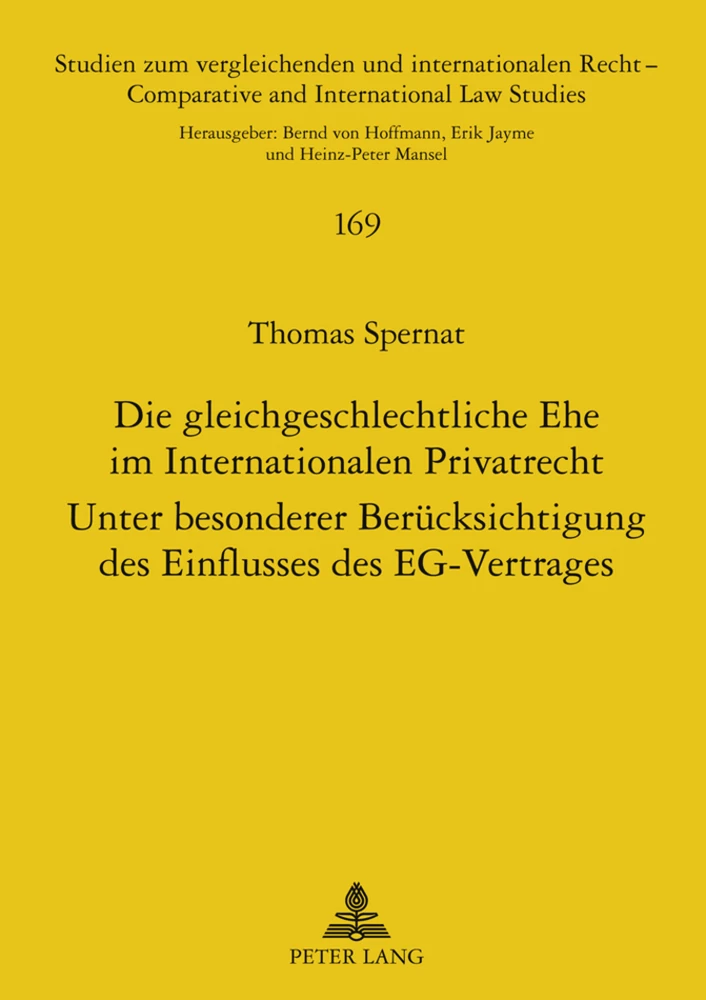 Titel: Die gleichgeschlechtliche Ehe im Internationalen Privatrecht